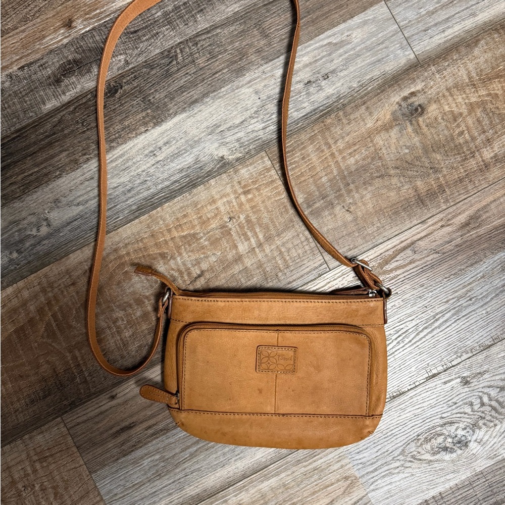 Fossil Light Brown Crossbody Bag